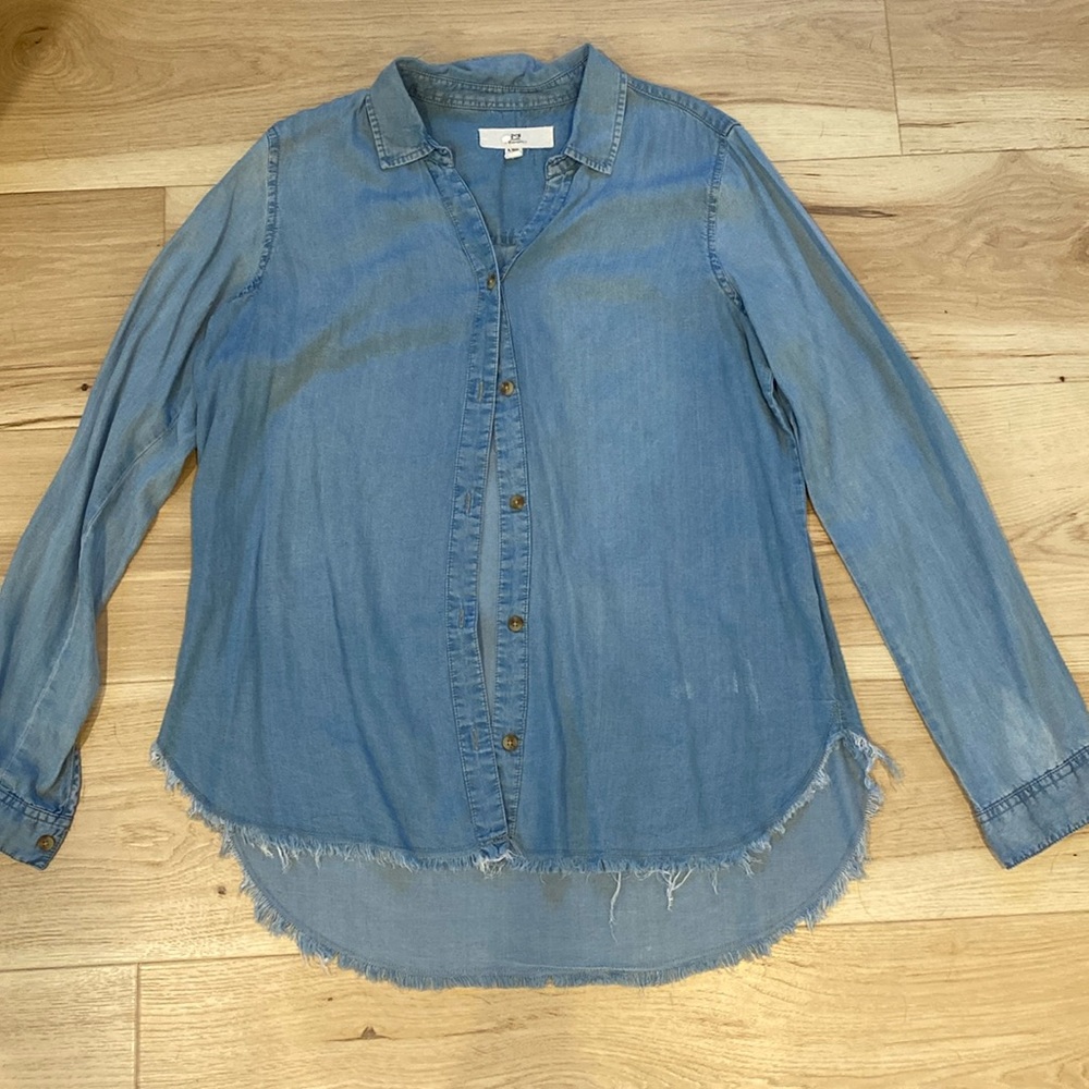 Womens light denim Top